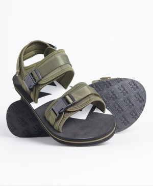 Superdry Trek Sandal Férfi Papucs Olivazöld | LMVTR1245